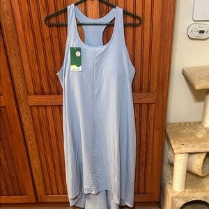 HALARA Sky Blue High Low Dress